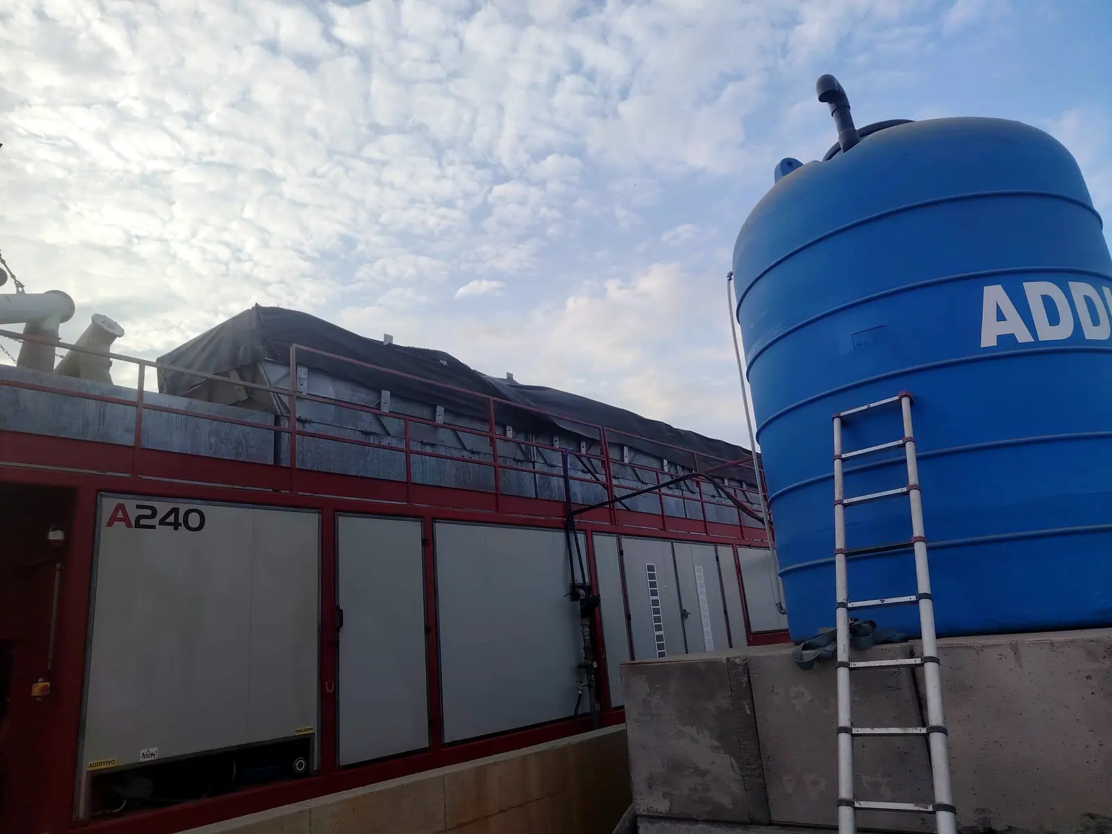Impianto mobile in cantiere