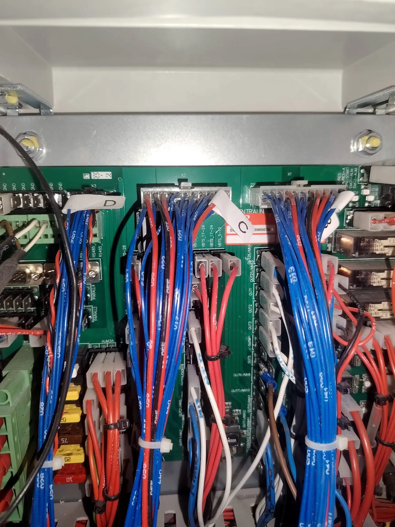 Electrical panel, wiring